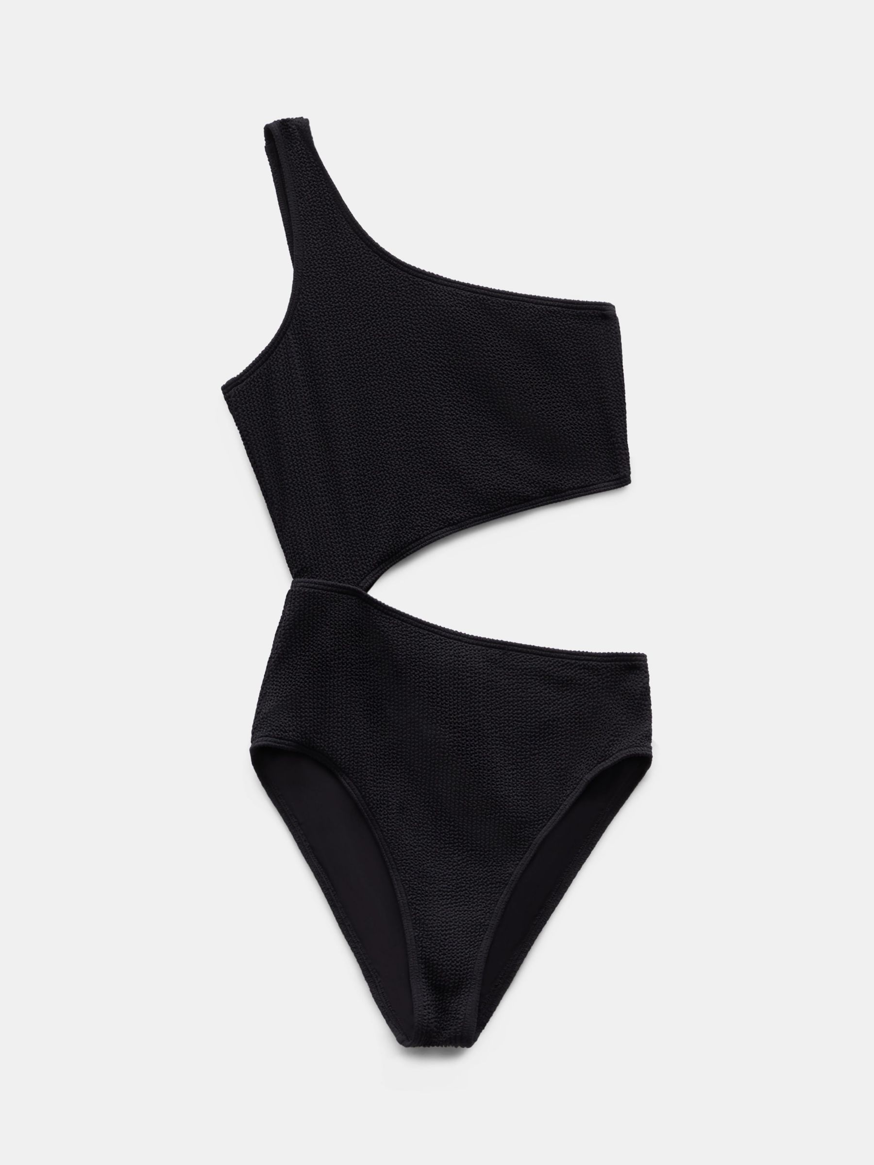HUSH Clare Cut Out Swimsuit, Black, 4