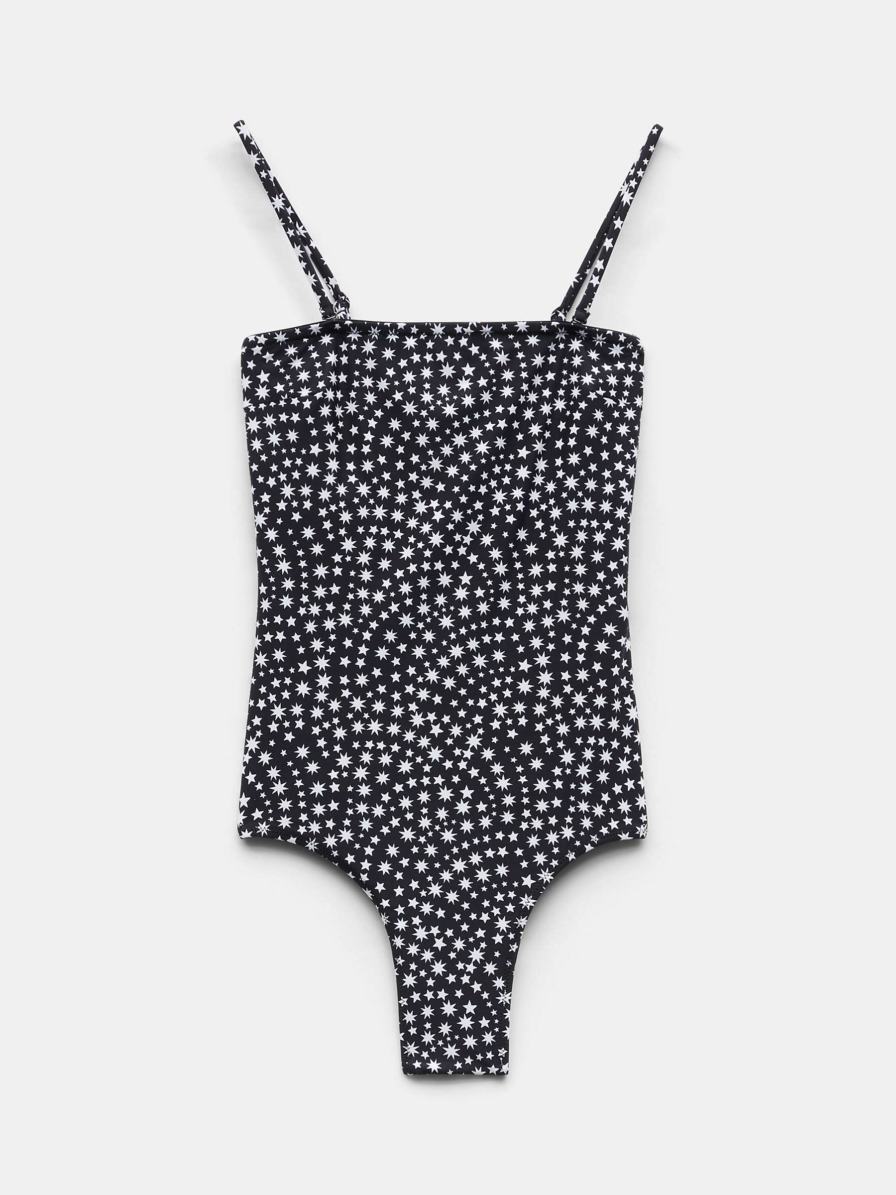 Buy HUSH Serina Star Print Swimsuit, Black/White Online at johnlewis.com