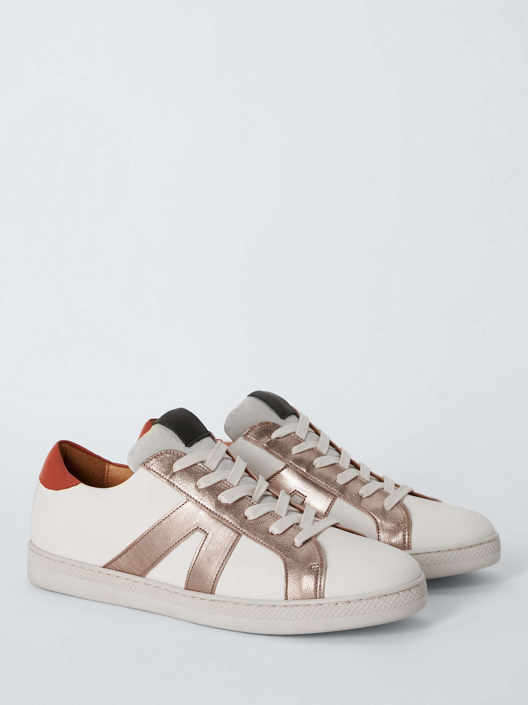 Buy AND/OR Elenor Leather Colour Block Cupsole Trainers Online at johnlewis.com