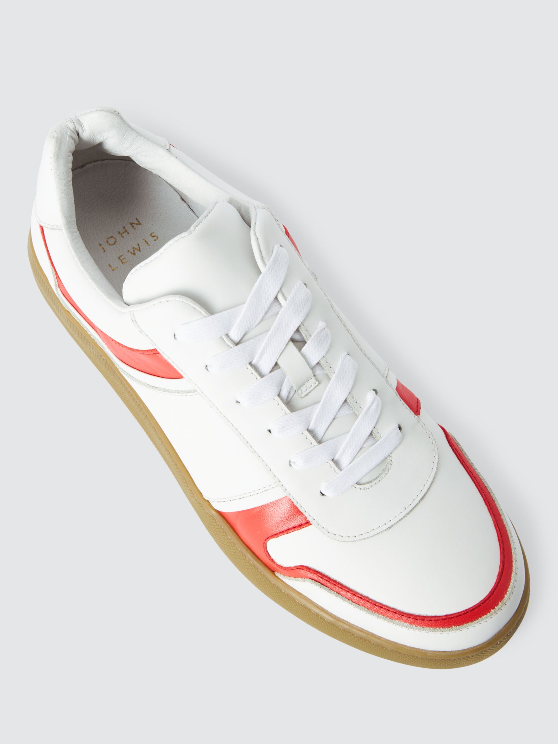 Buy John Lewis Flynne Leather Collegiate Cupsole Trainers Online at johnlewis.com
