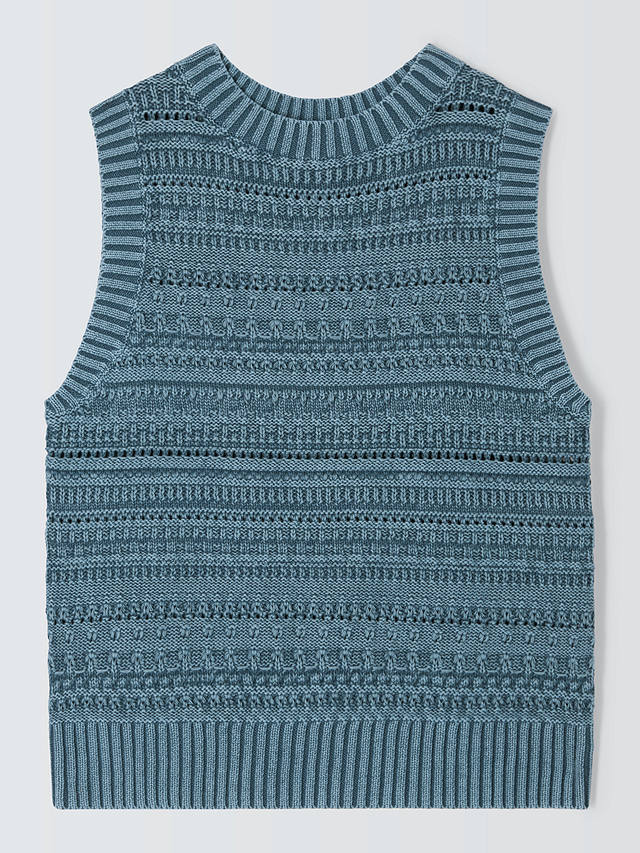 AND/OR Allie Knit Stripe Tank Top, Denim Blue