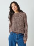 AND/OR Naomi Diamond Knit Jumper, Soft Pink