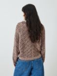 AND/OR Naomi Diamond Knit Jumper, Soft Pink