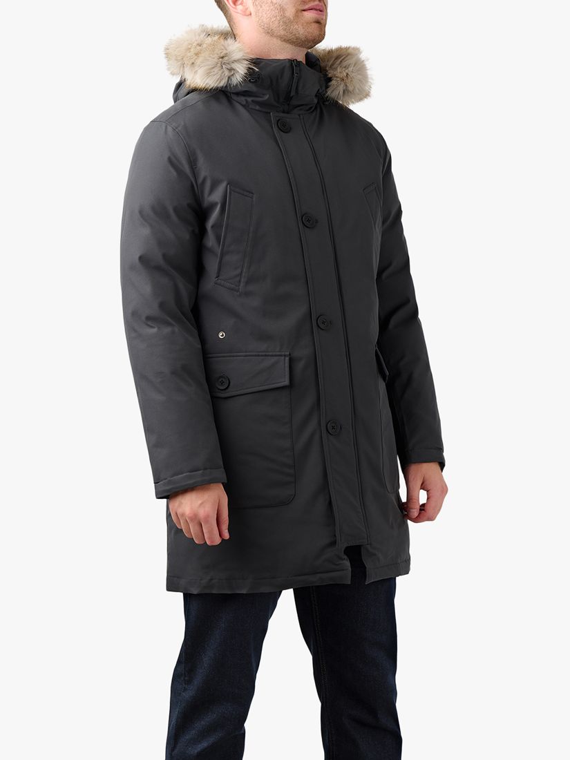 Guards London Grove Parka Jacket, Grey at John Lewis & Partners