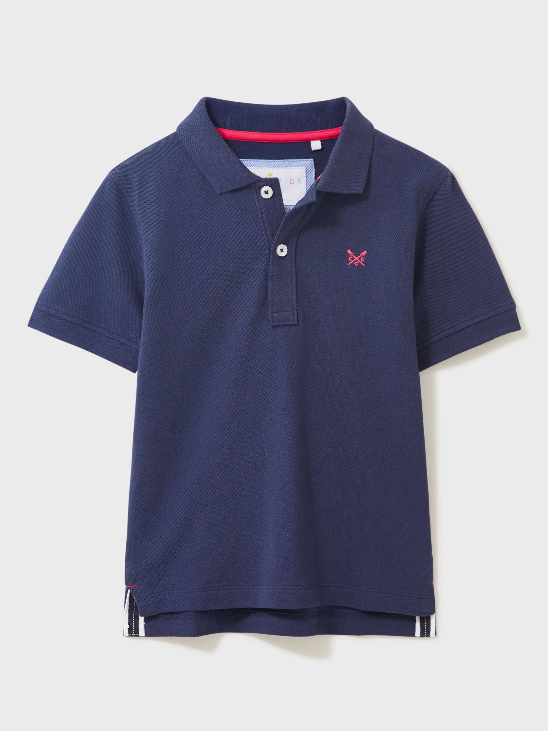 Crew Clothing Kids' Polo Shirt, Navy, 7-8 years