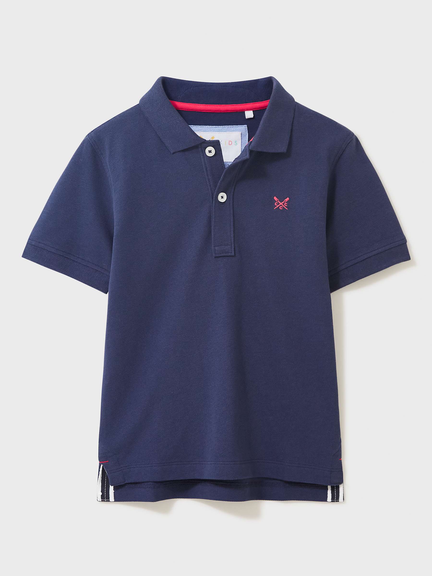 Buy Crew Clothing Kids' Polo Shirt, Navy Online at johnlewis.com