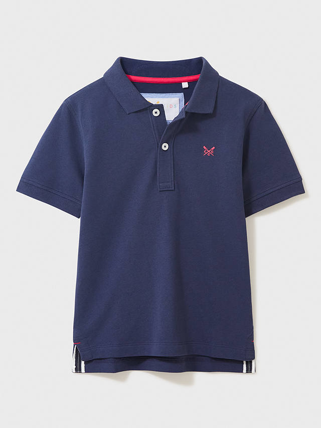 Crew Clothing Kids' Polo Shirt, Navy