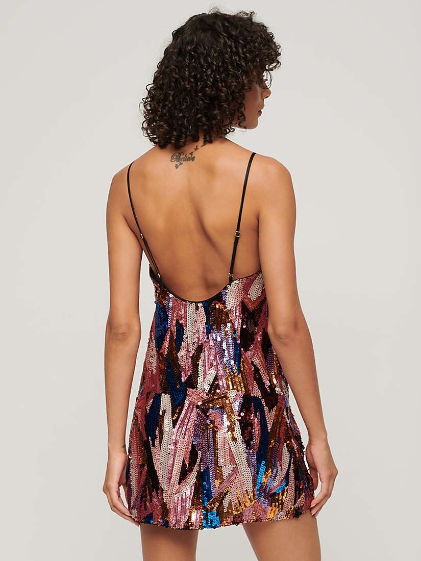Buy Superdry Deco Sequin Mini Dress, Multi Sequin/Glitter Online at johnlewis.com