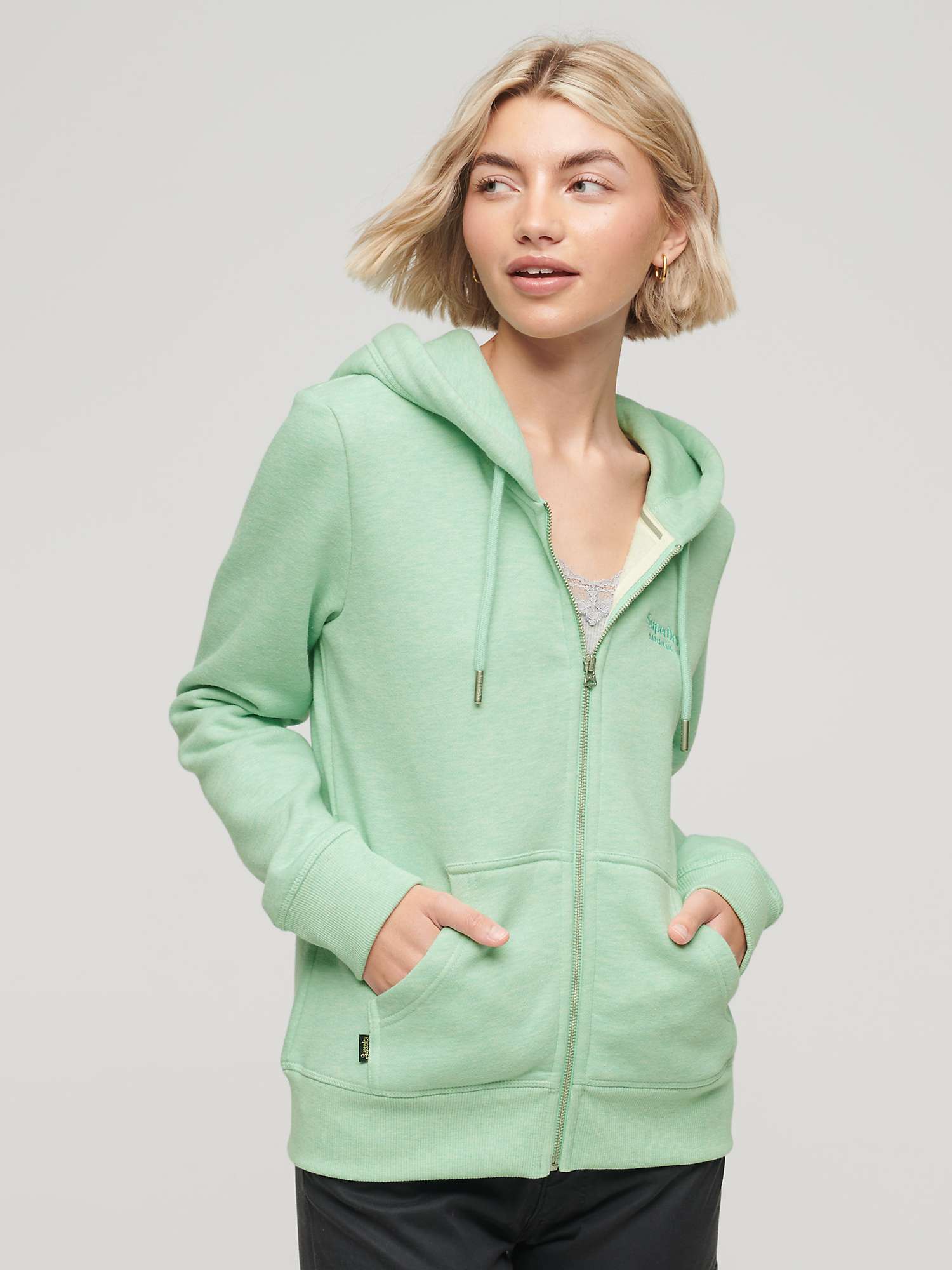 Buy Superdry Essential Logo Zip Hoodie Online at johnlewis.com