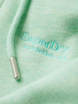 Superdry Essential Logo Zip Hoodie, Minted Green Marl