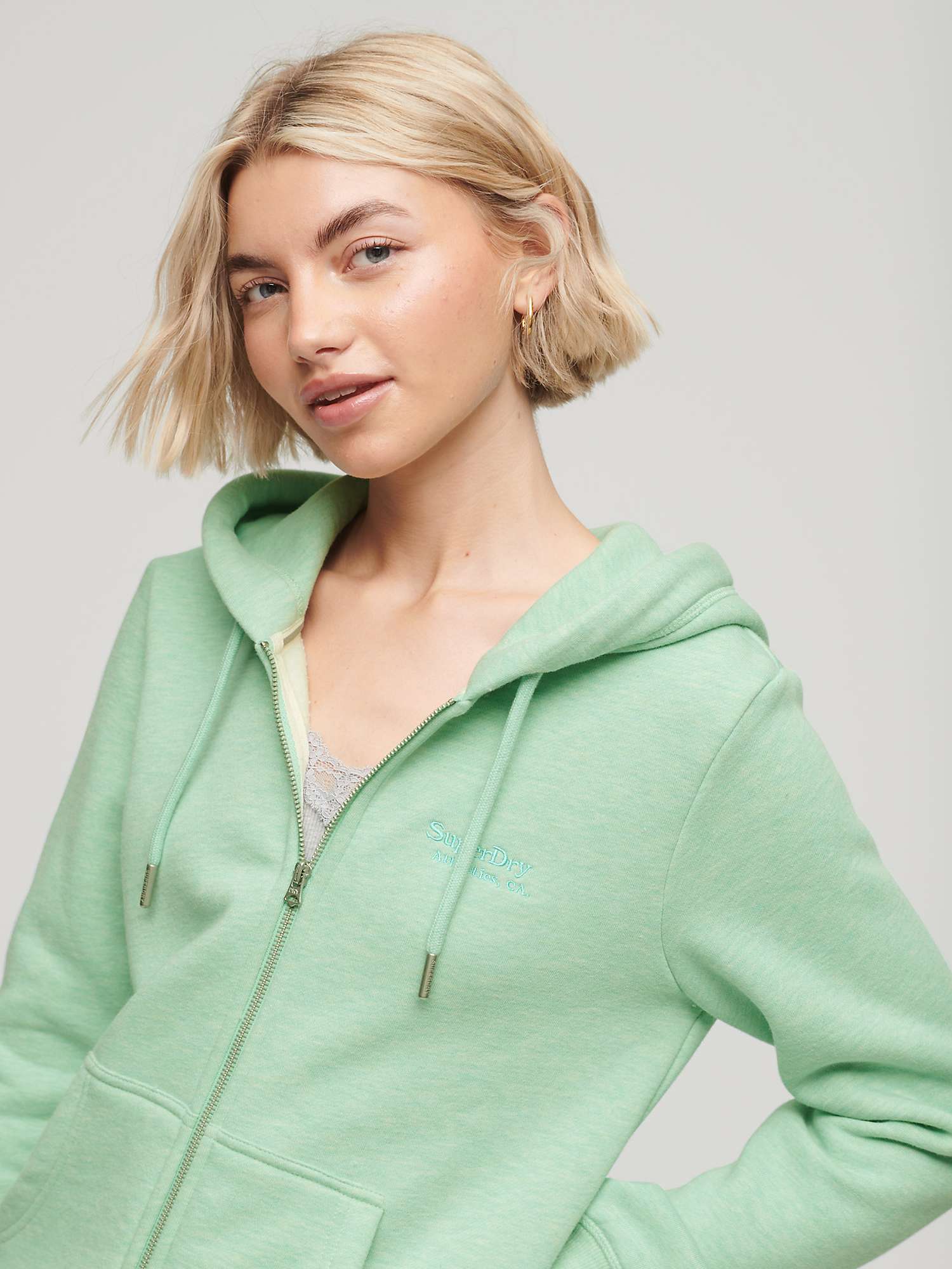 Buy Superdry Essential Logo Zip Hoodie Online at johnlewis.com