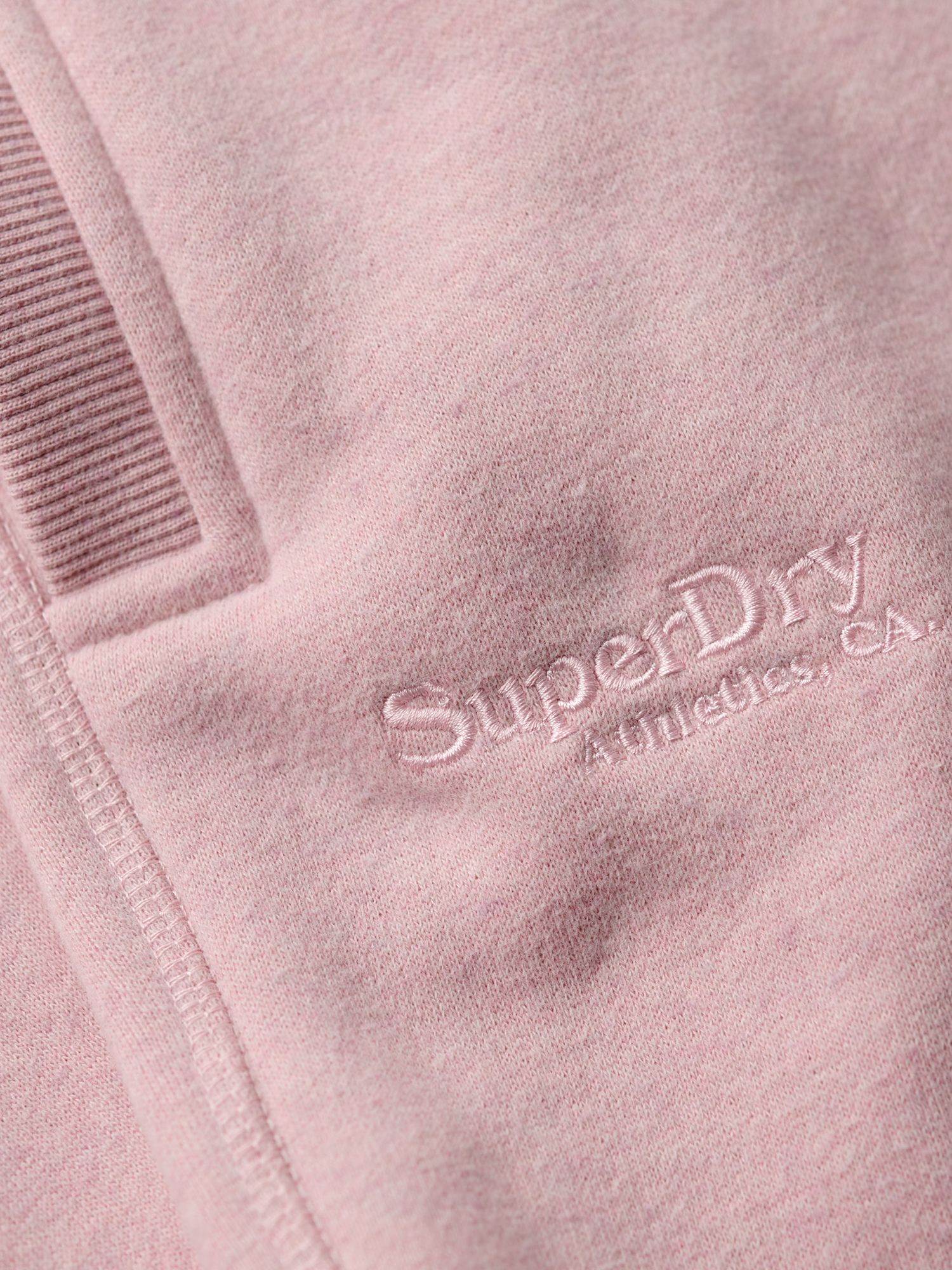 Superdry Essential Logo Joggers, La Soft Pink Marl at John Lewis & Partners