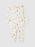 John Lewis Baby Easter Print Pyjamas, Neutrals, Neutrals