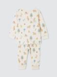 John Lewis Baby Easter Print Pyjamas, Neutrals, Neutrals