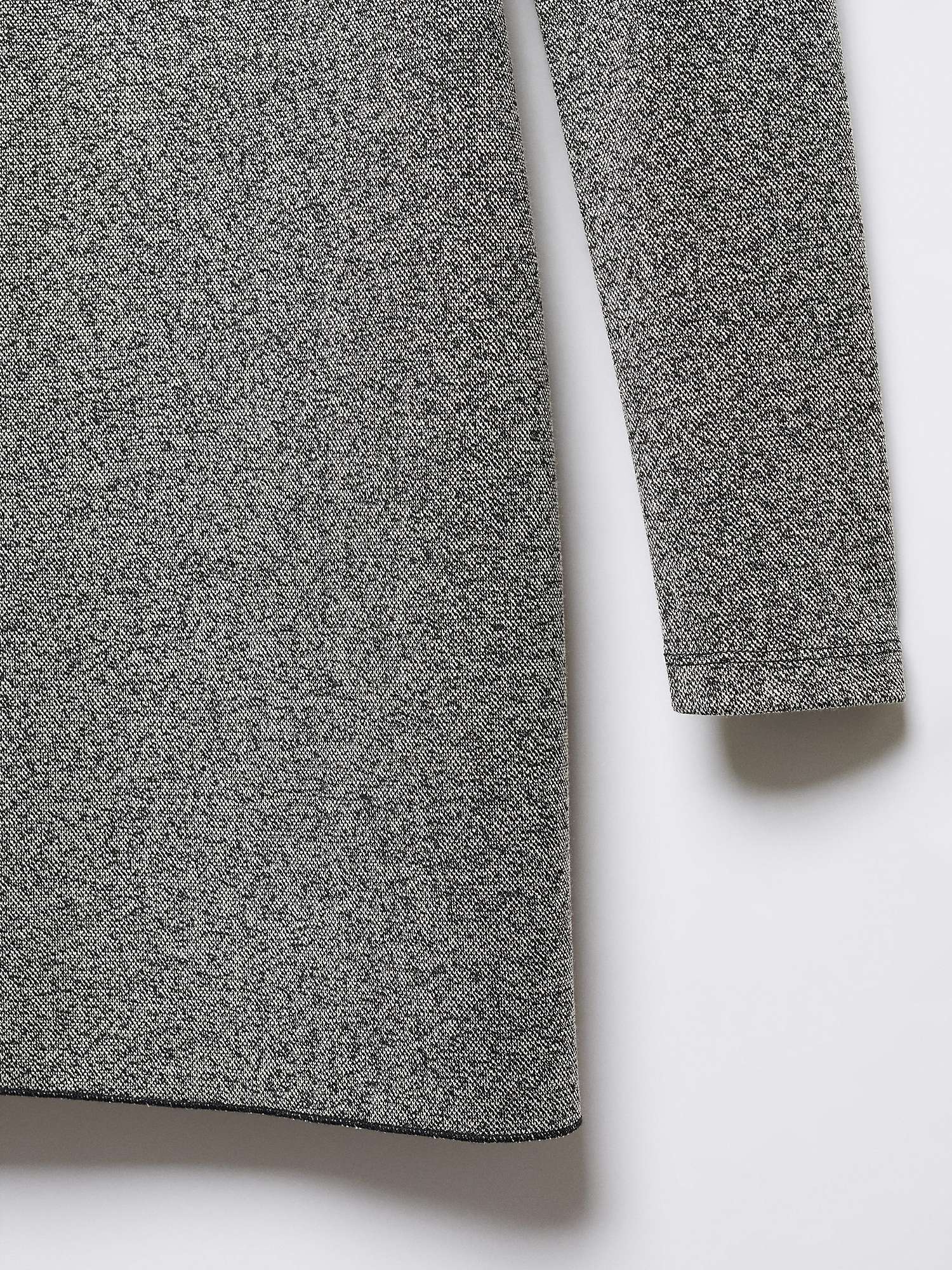 Mango Larissa Fitted Turtleneck Mini Dress, Grey at John Lewis & Partners