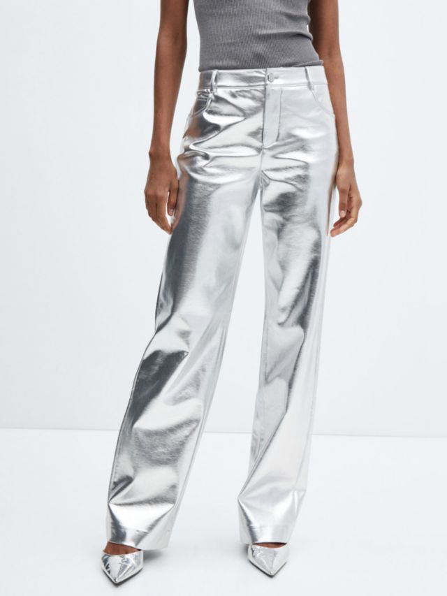 Mango sale vinyl trousers