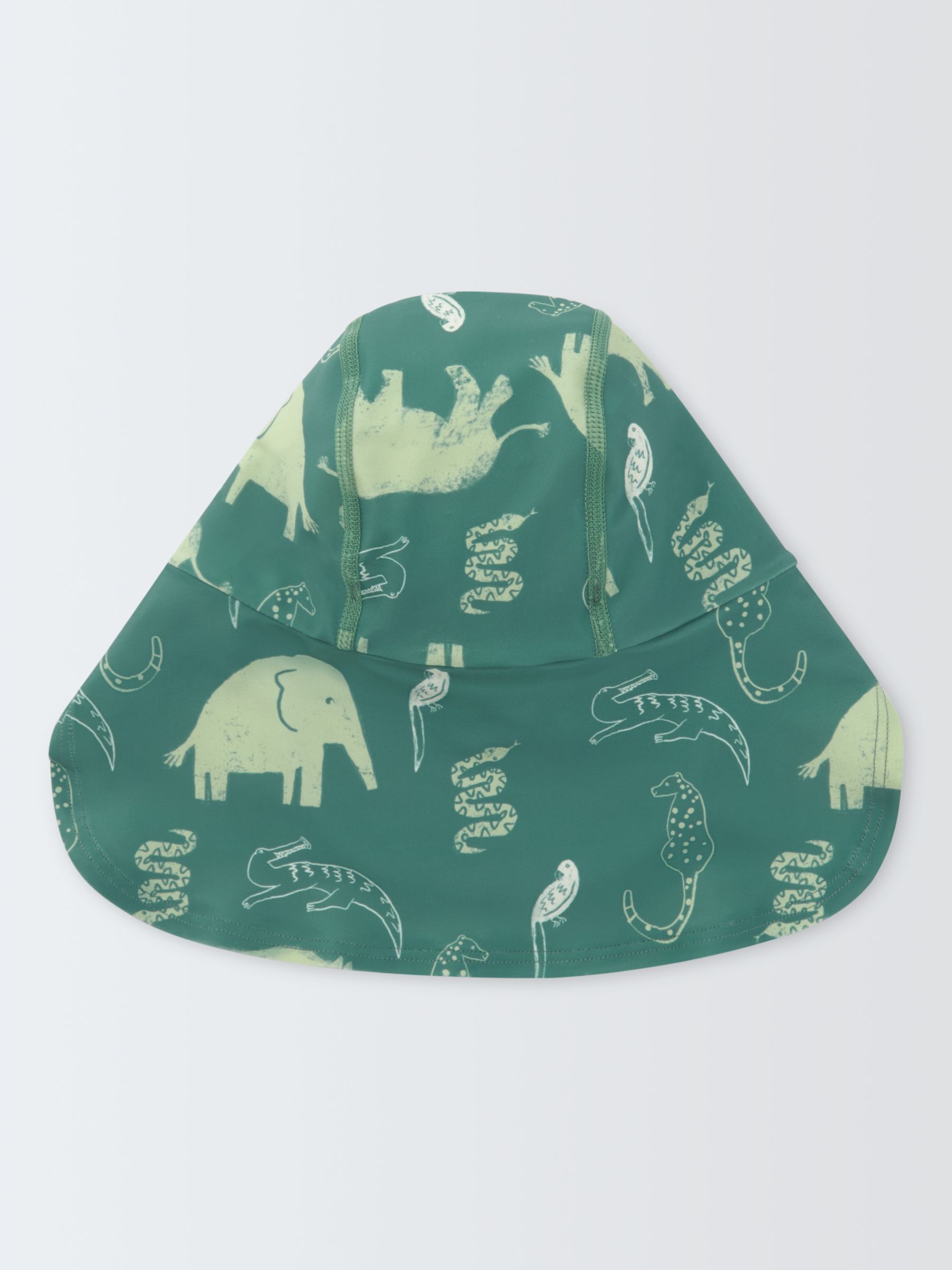 John Lewis Baby Safari Keppi Hat, Green, 6-12 months
