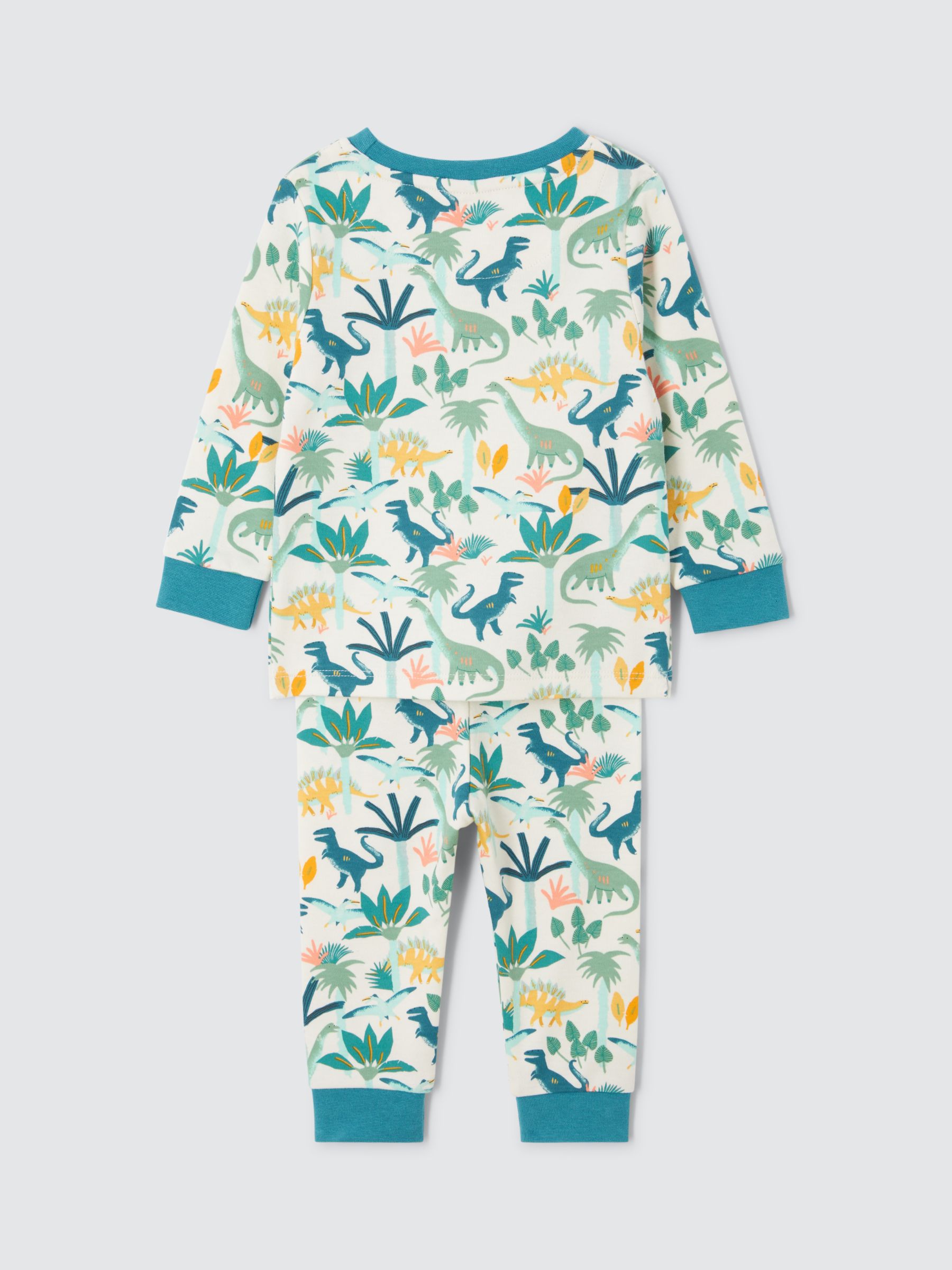 Buy John Lewis Baby Jungle Dinosaur Pyjamas, Multi Online at johnlewis.com