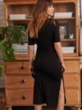 Isabella Oliver Faye Maternity Midi Dress, Caviar Black