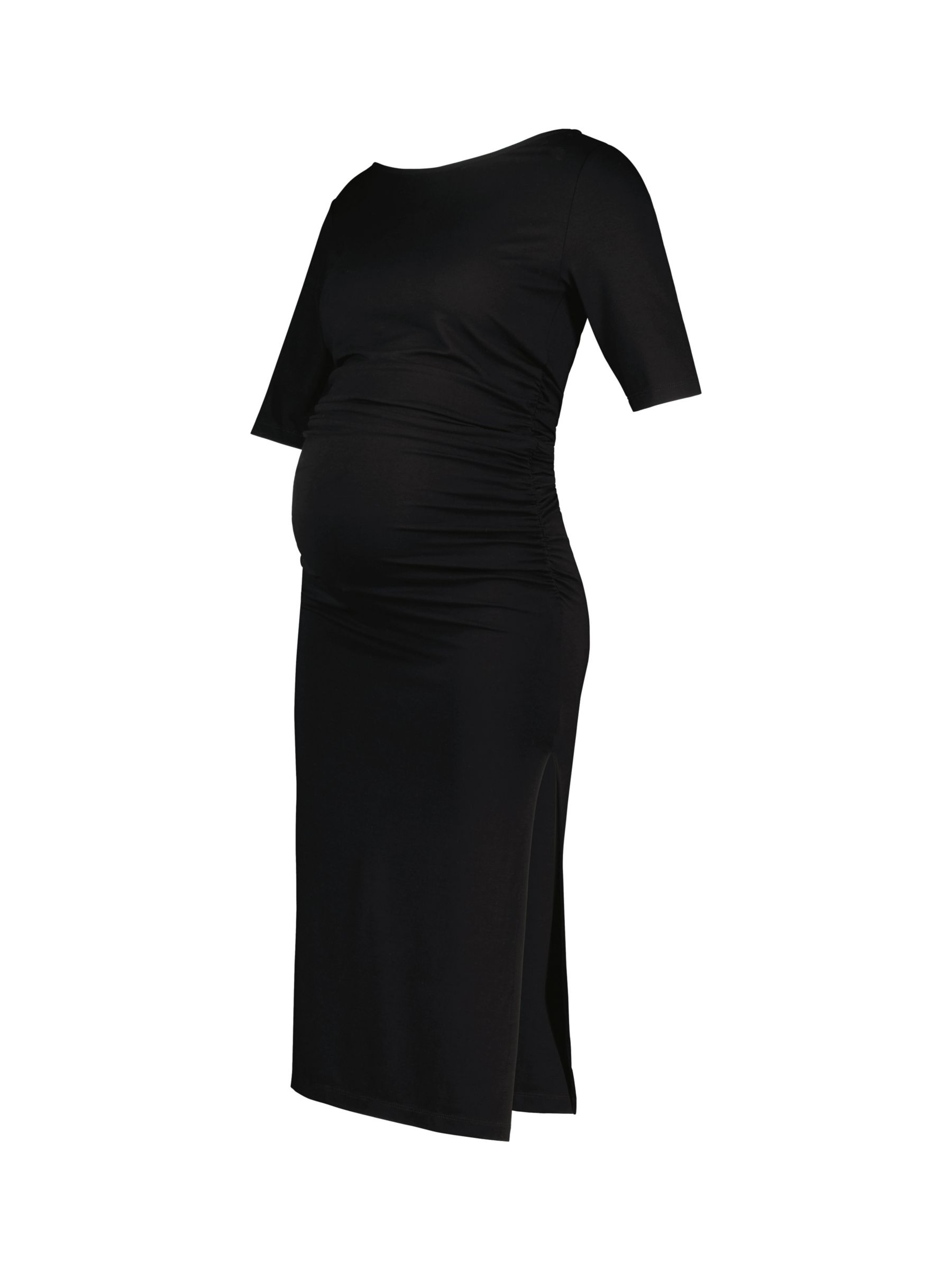 Isabella Oliver Faye Maternity Midi Dress, Caviar Black, 8