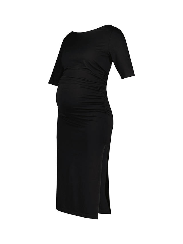 Isabella Oliver Faye Maternity Midi Dress, Caviar Black