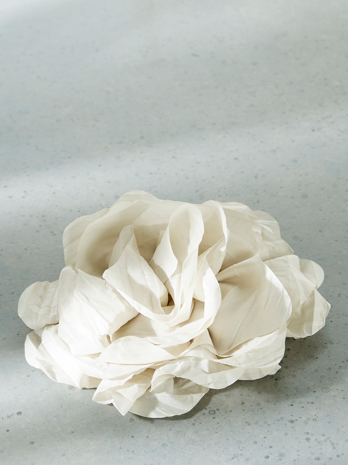 Velvet Flower Brooch Cream Online