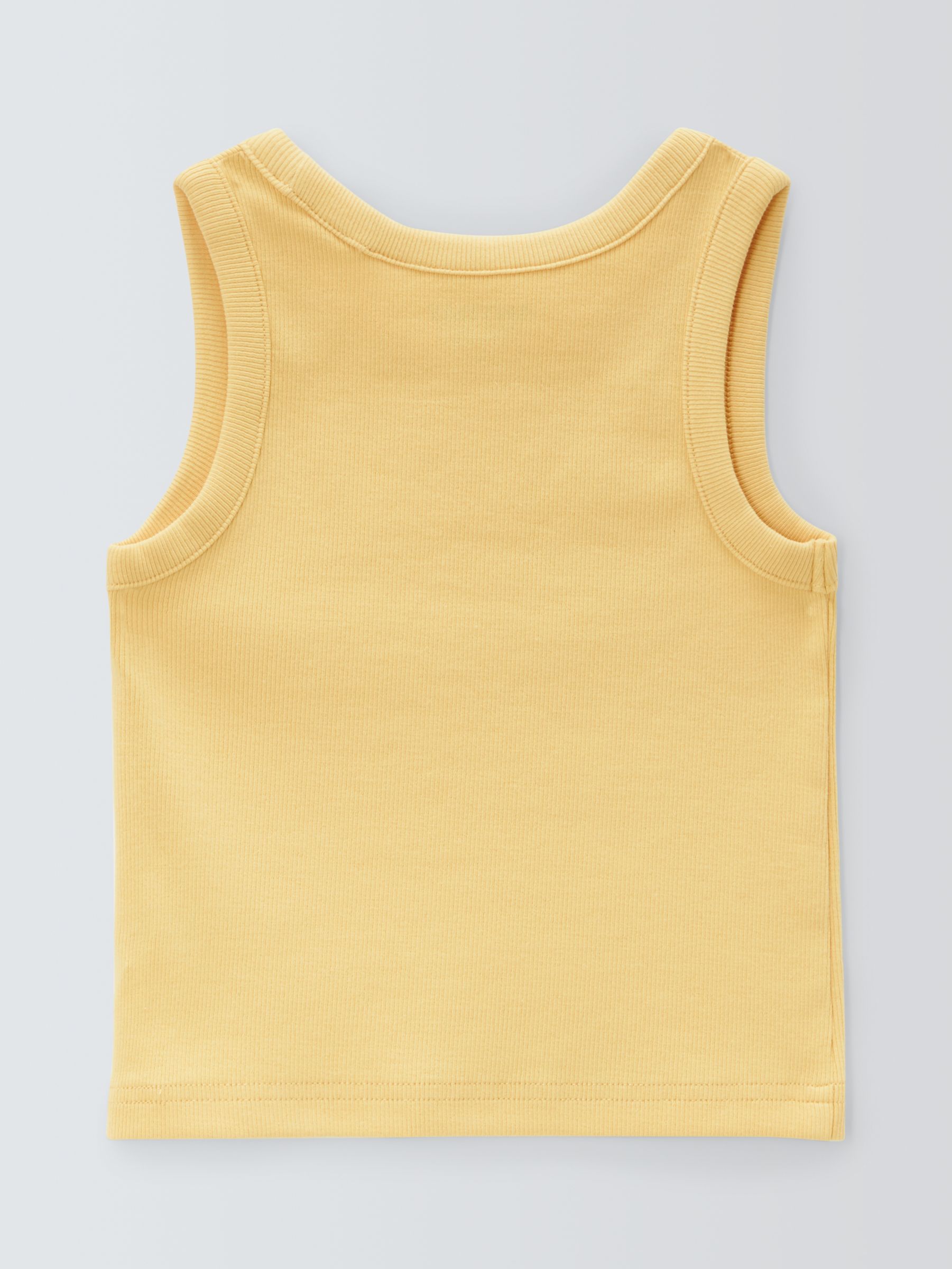 Buy John Lewis ANYDAY Kids' Ribbed Cotton Vest, Sundress Online at johnlewis.com