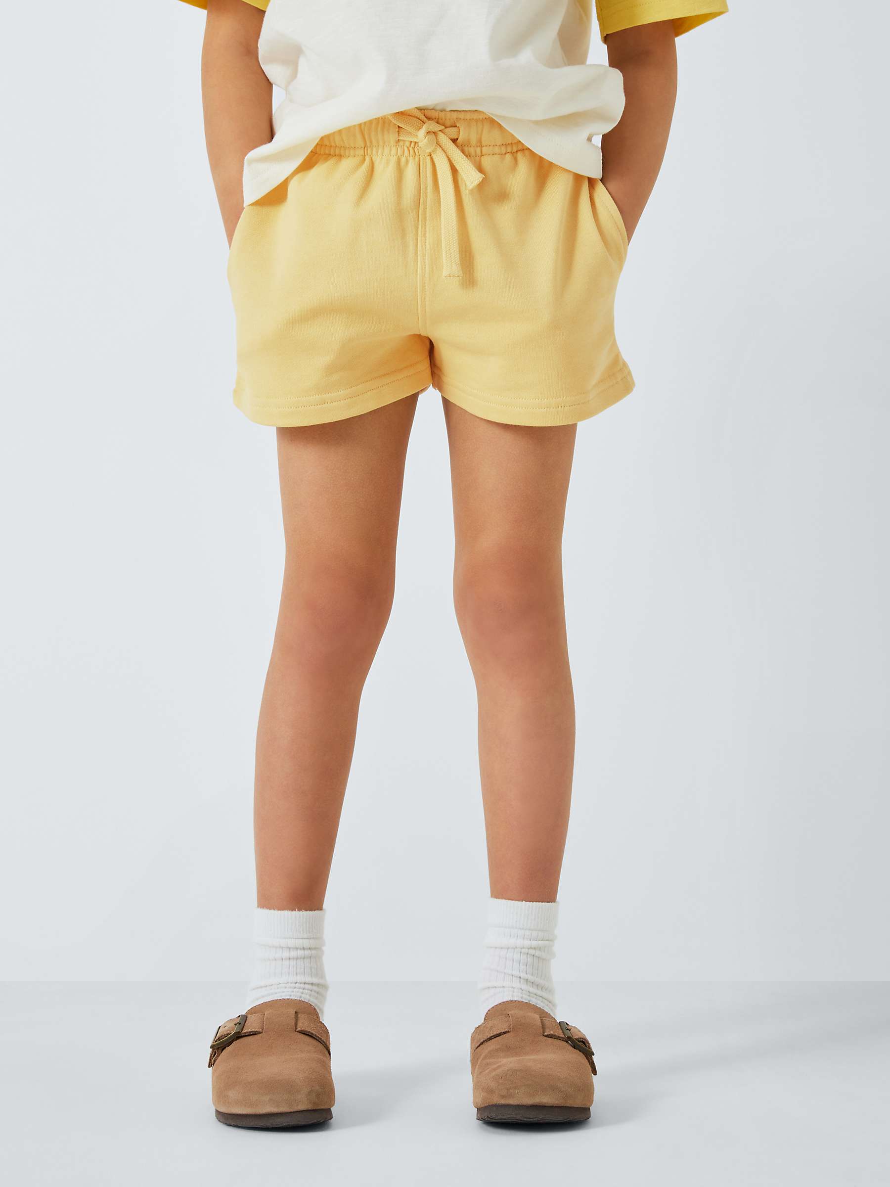 Buy John Lewis ANYDAY Kids' Cotton Shorts, Yellow Online at johnlewis.com