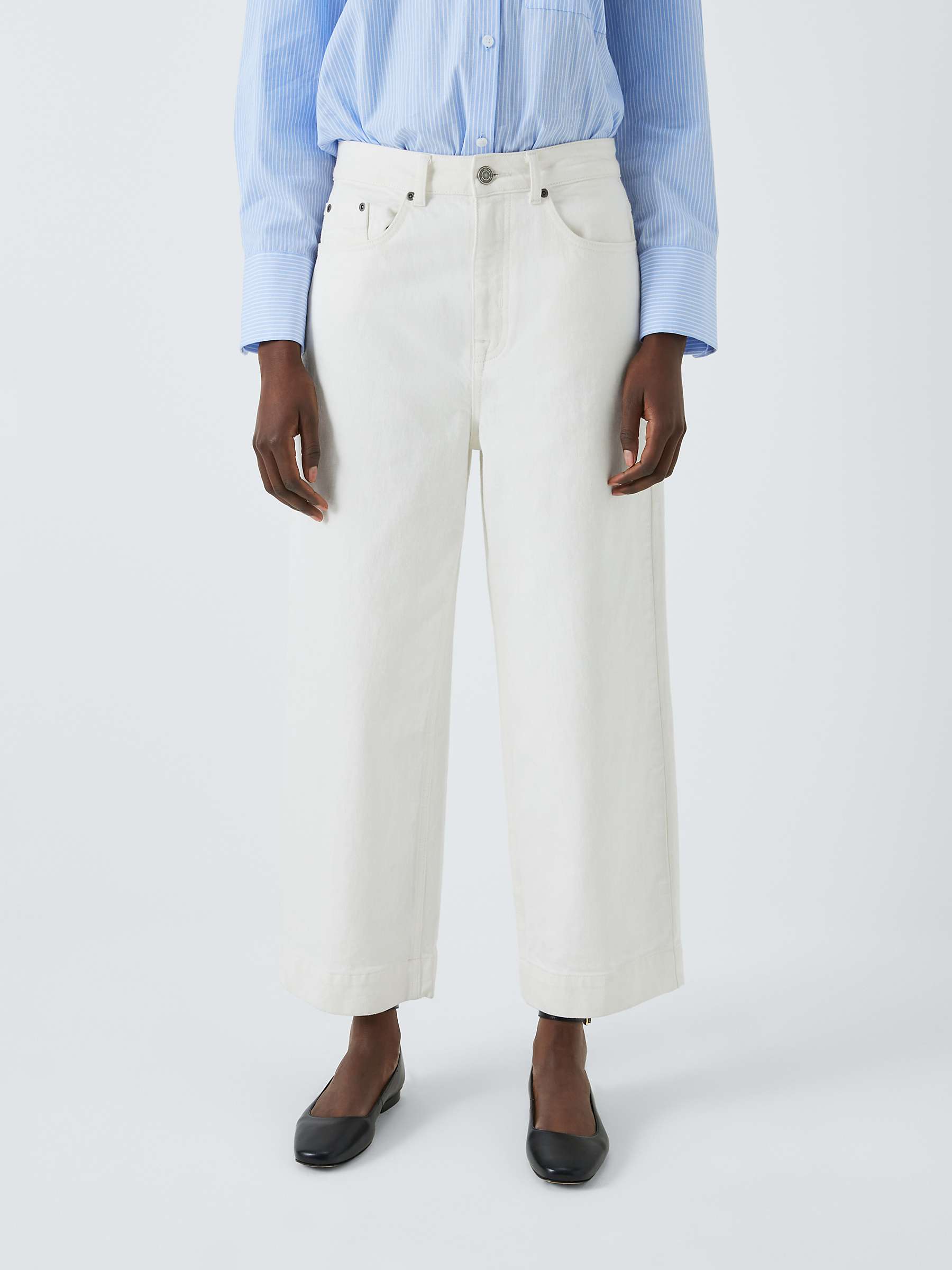 Buy John Lewis Premium Cropped Straight Fit Jeans Online at johnlewis.com