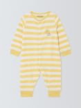 John Lewis ANYDAY Baby Stripe Sun Sleepsuit, Yellow, Yellow