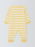 John Lewis ANYDAY Baby Stripe Sun Sleepsuit, Yellow