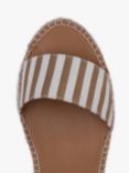 See By Chloé Glyn Stripe Wedge Heel Espadrille Sandals, Tan/Cream