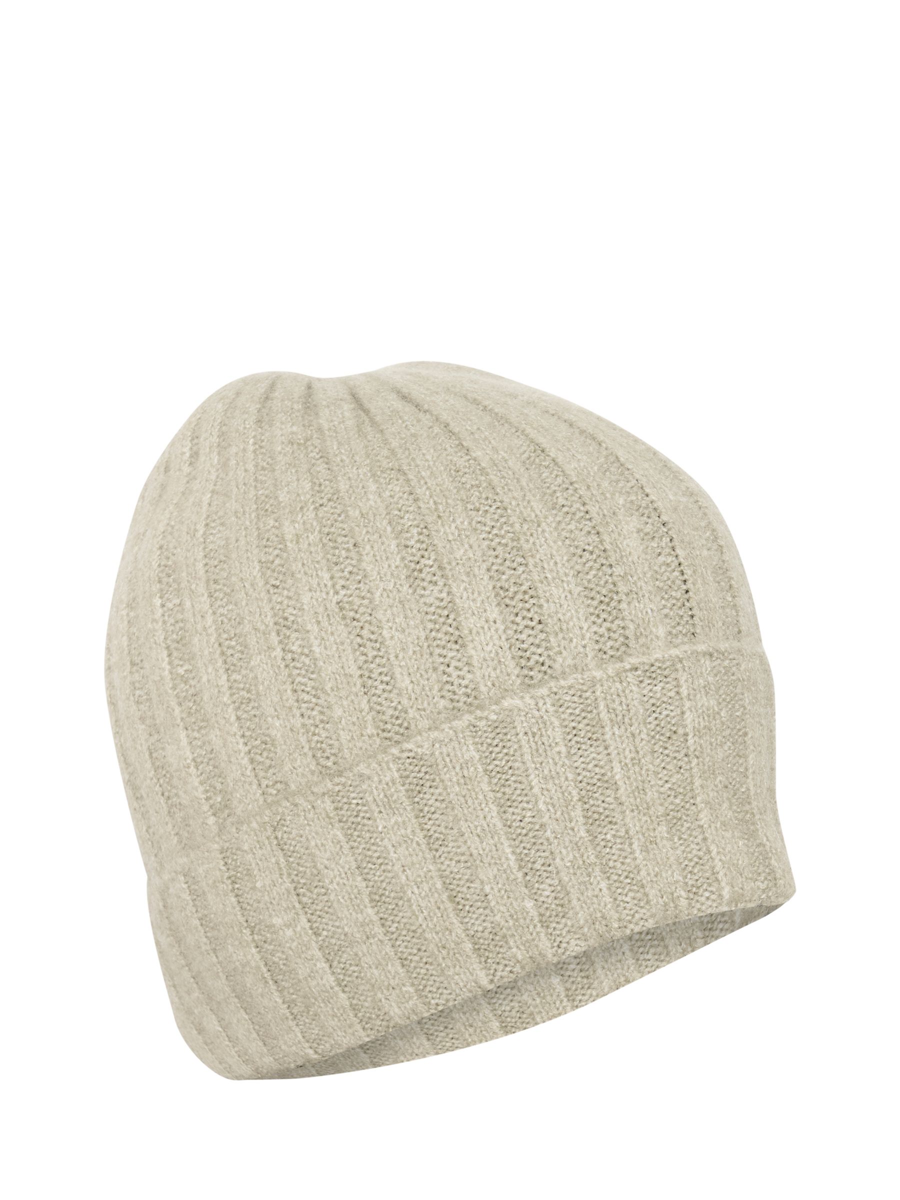 Buy KAFFE Frankie Chunky Rib Knit Beanie Hat, Olivine Melange Online at johnlewis.com