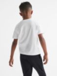 Reiss Kids' Bless Crew Neck T-Shirt, White