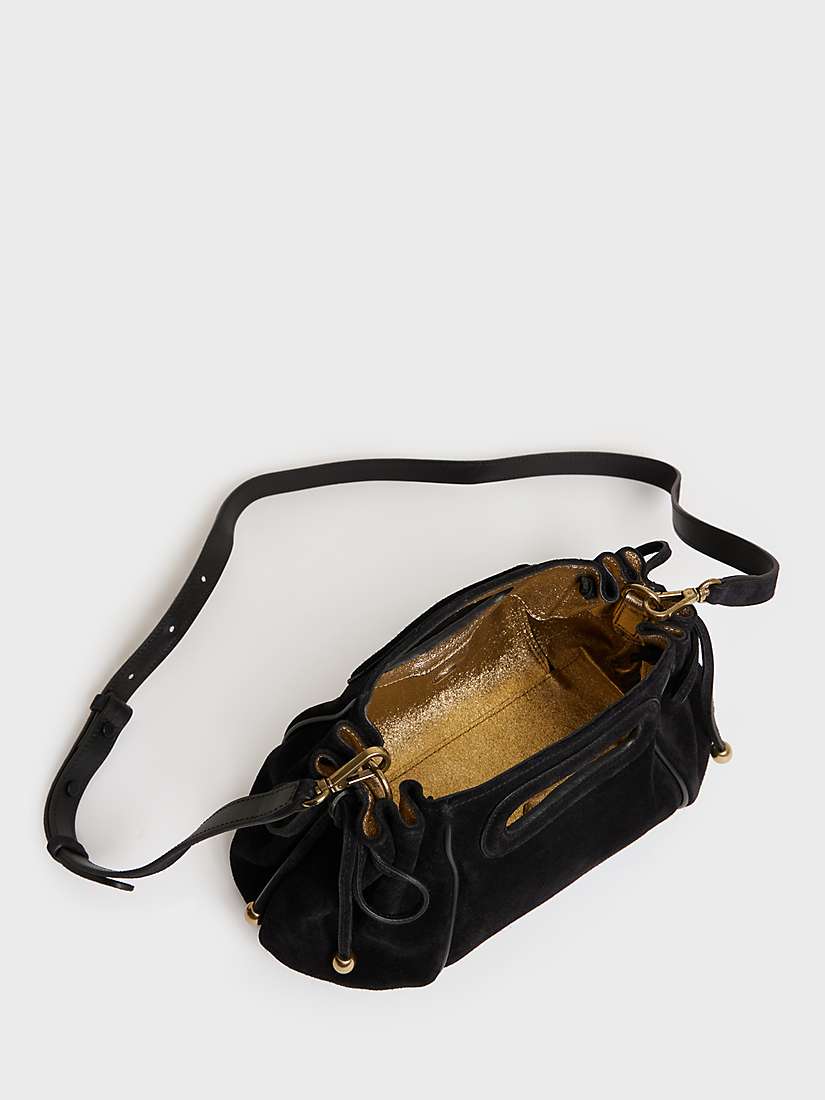 Buy Gerard Darel Mini Dany Suede Bag, Black Online at johnlewis.com