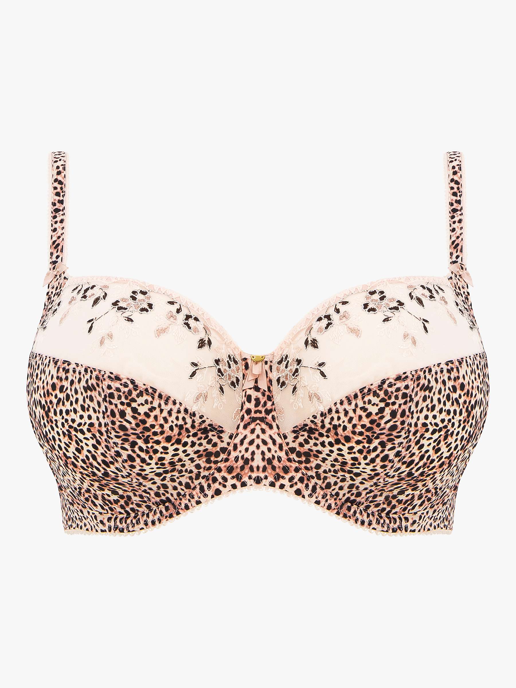 Buy Fantasie Lindsey Leopard Underwired Side Support Bra, Multi Online at johnlewis.com