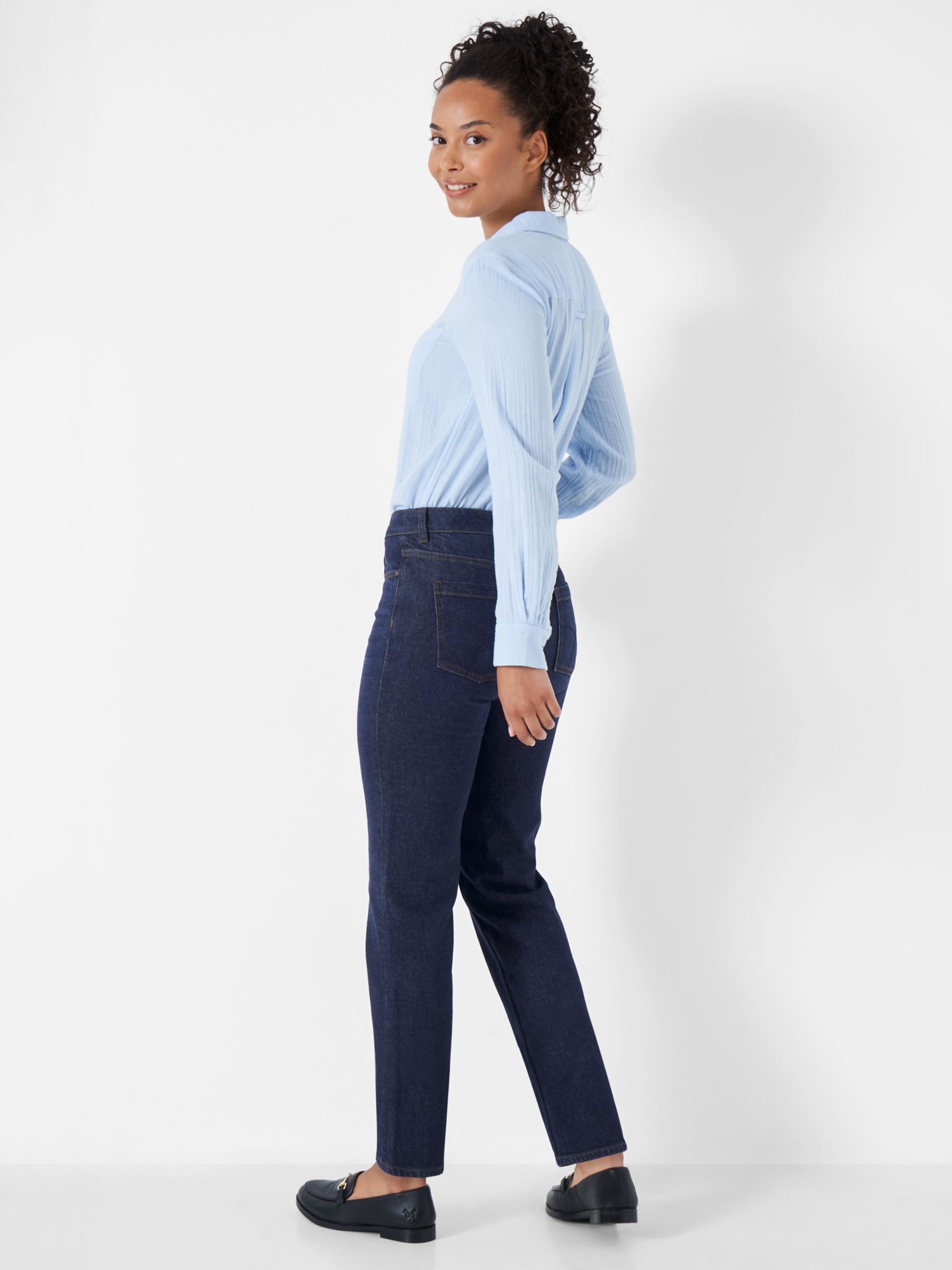 Buy Crew Clothing High Waisted Girlfriend Jeans Online at johnlewis.com