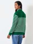 Crew Clothing Half Zip Sweatshirt, Dark Green