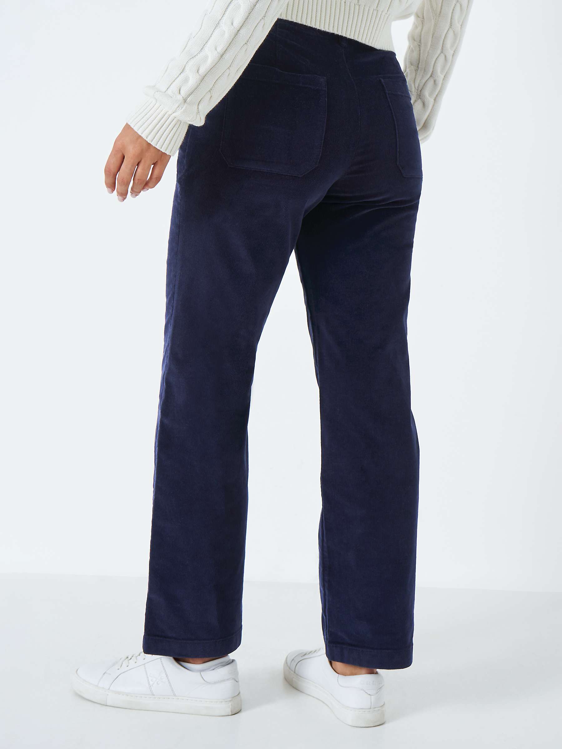 Buy Crew Clothing Wide Leg Corduroy Trousers Online at johnlewis.com