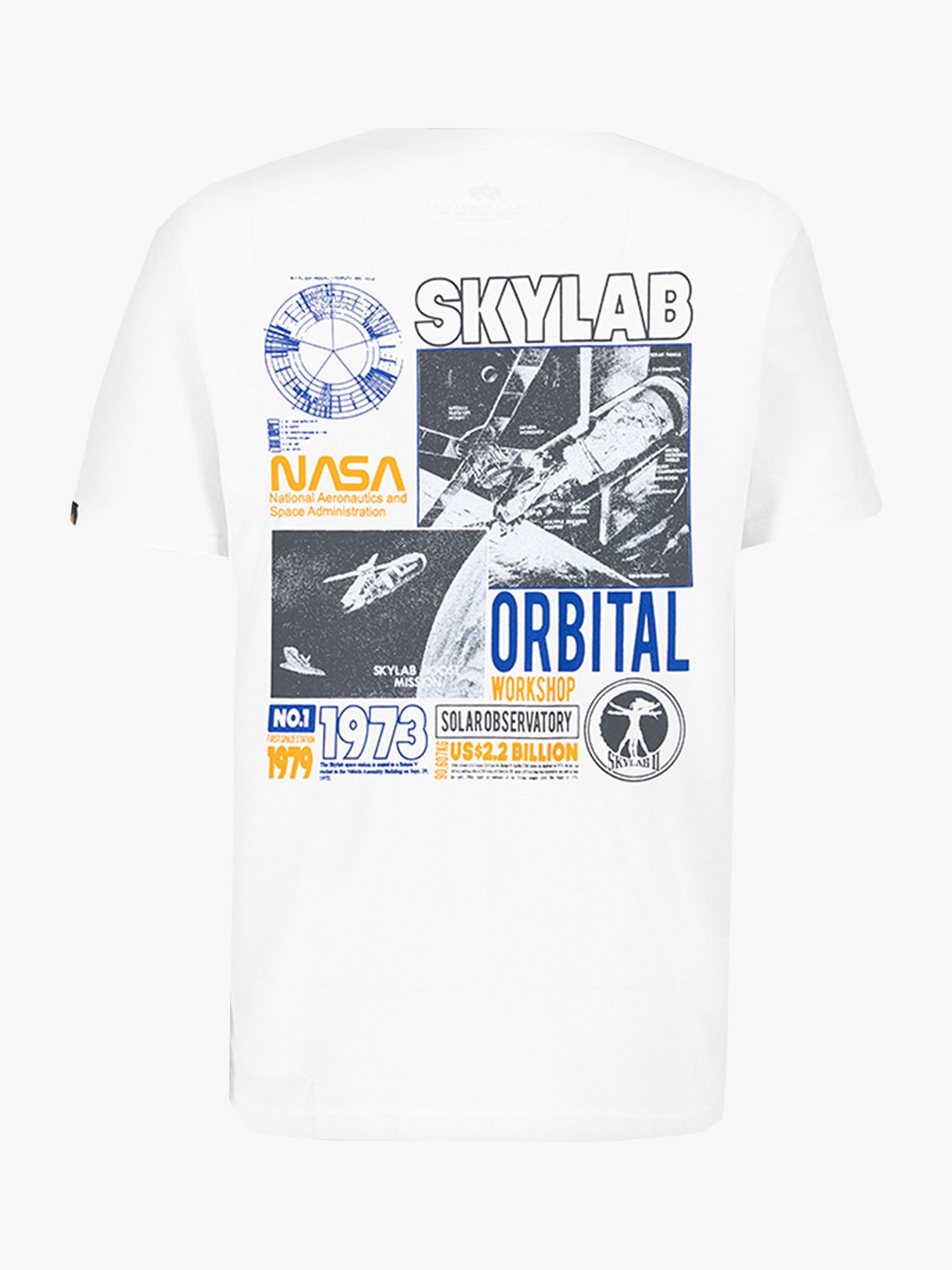 Industries John Skylab at White/Blue Alpha Lewis NASA & Partners T-Shirt,