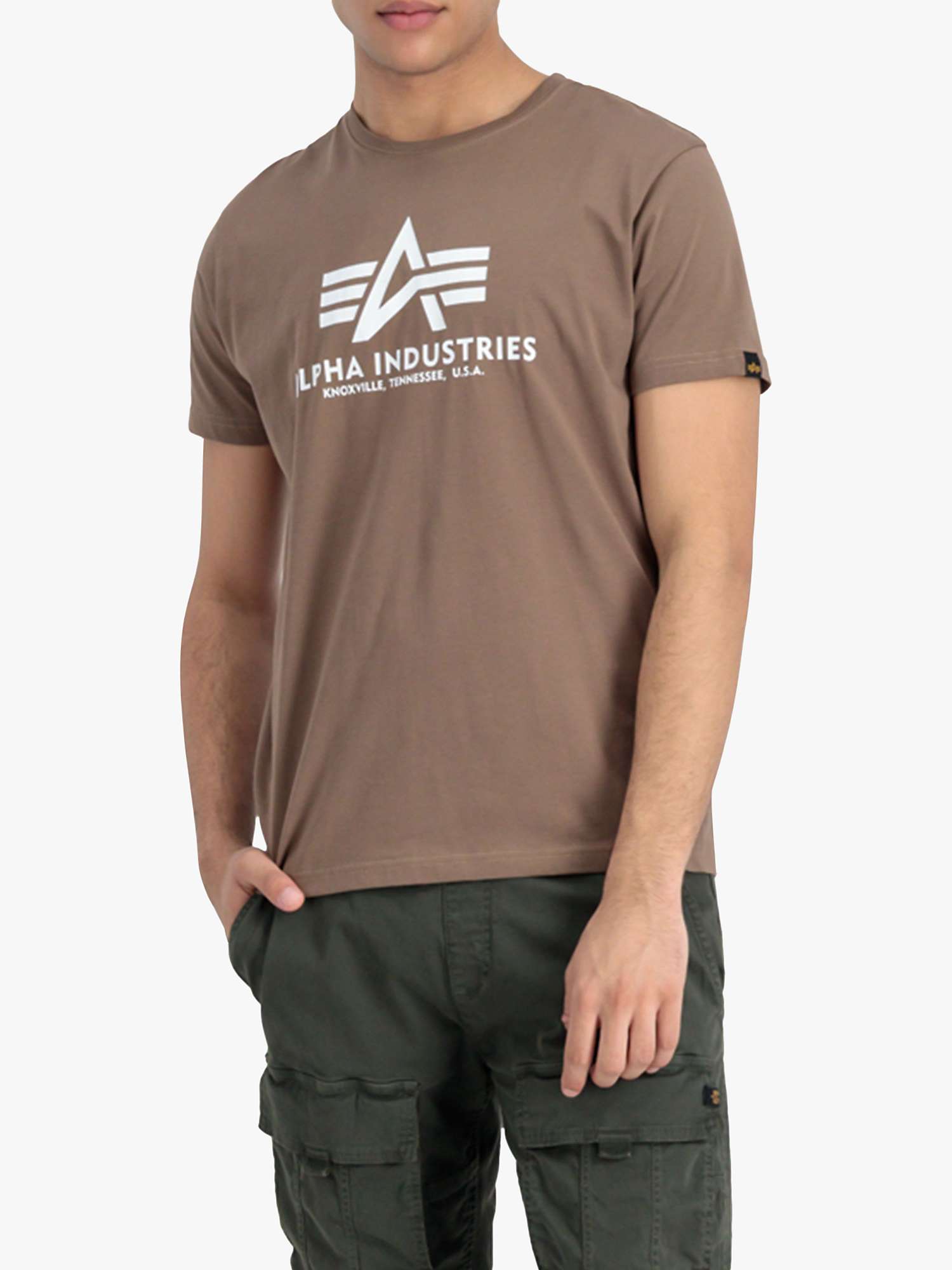 Buy Alpha Industries Logo Crew Neck T-Shirt Online at johnlewis.com