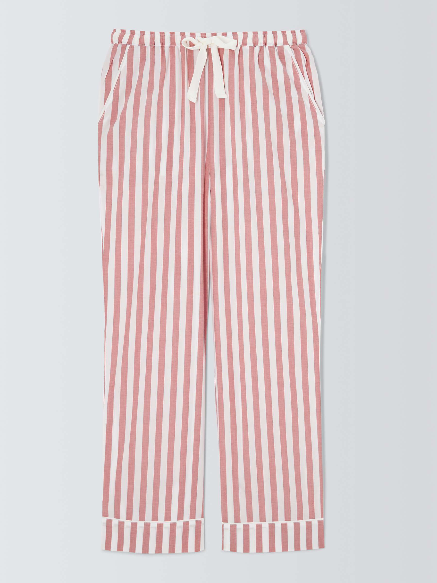 Buy John Lewis Kora Stripe Pyjama Bottoms, Desert Rose Online at johnlewis.com