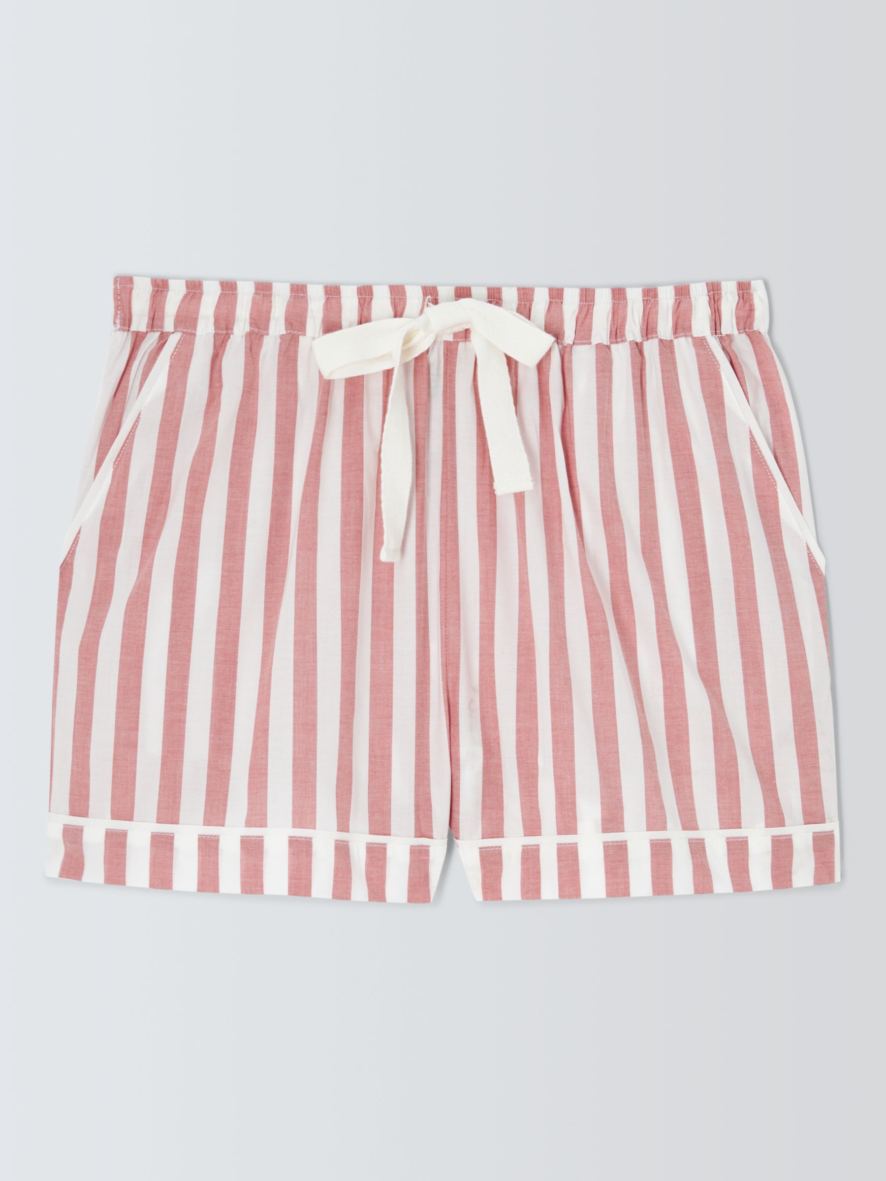 Buy John Lewis Kora Stripe Pyjama Shorts, Desert Rose Online at johnlewis.com