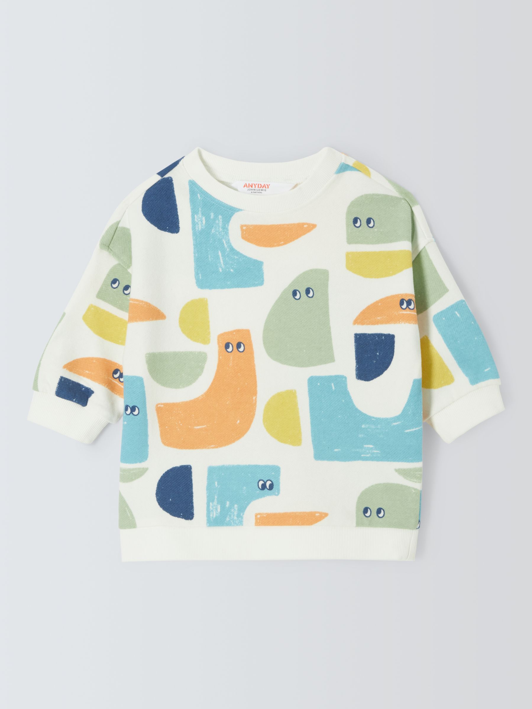 Buy John Lewis ANYDAY Baby Shapes Sweatshirt, Multi Online at johnlewis.com