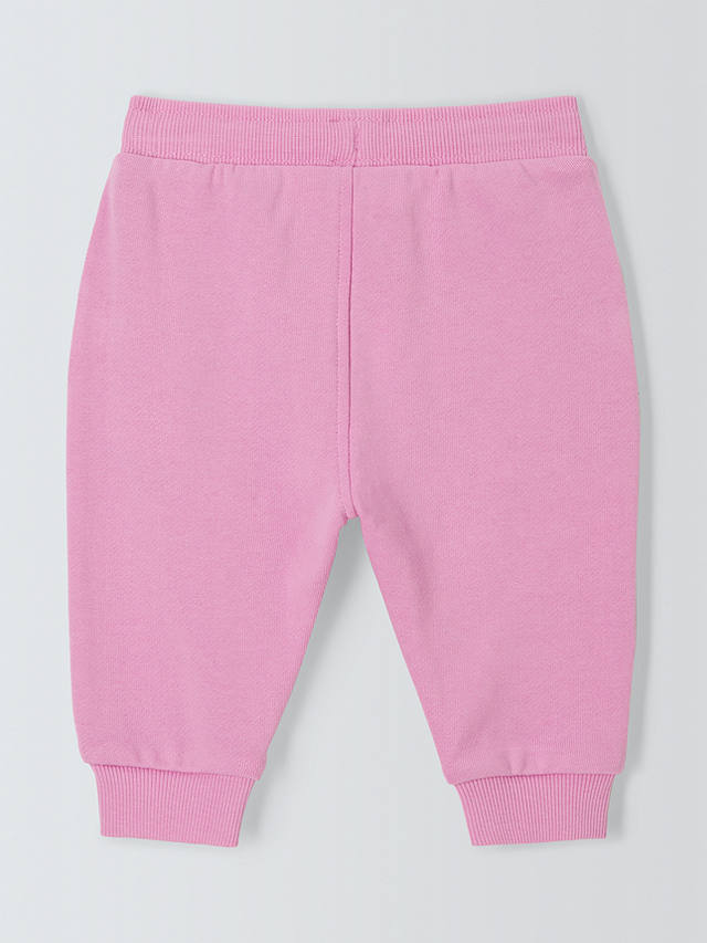 John Lewis ANYDAY Baby Cotton Joggers, Pink