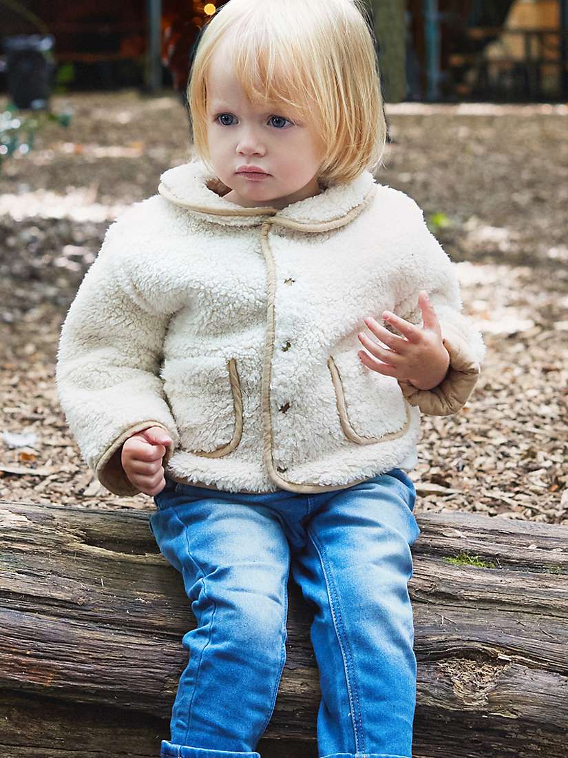 Buy The Little Tailor Baby Sherpa Fleece & Quilted Reversible Jacket Online at johnlewis.com