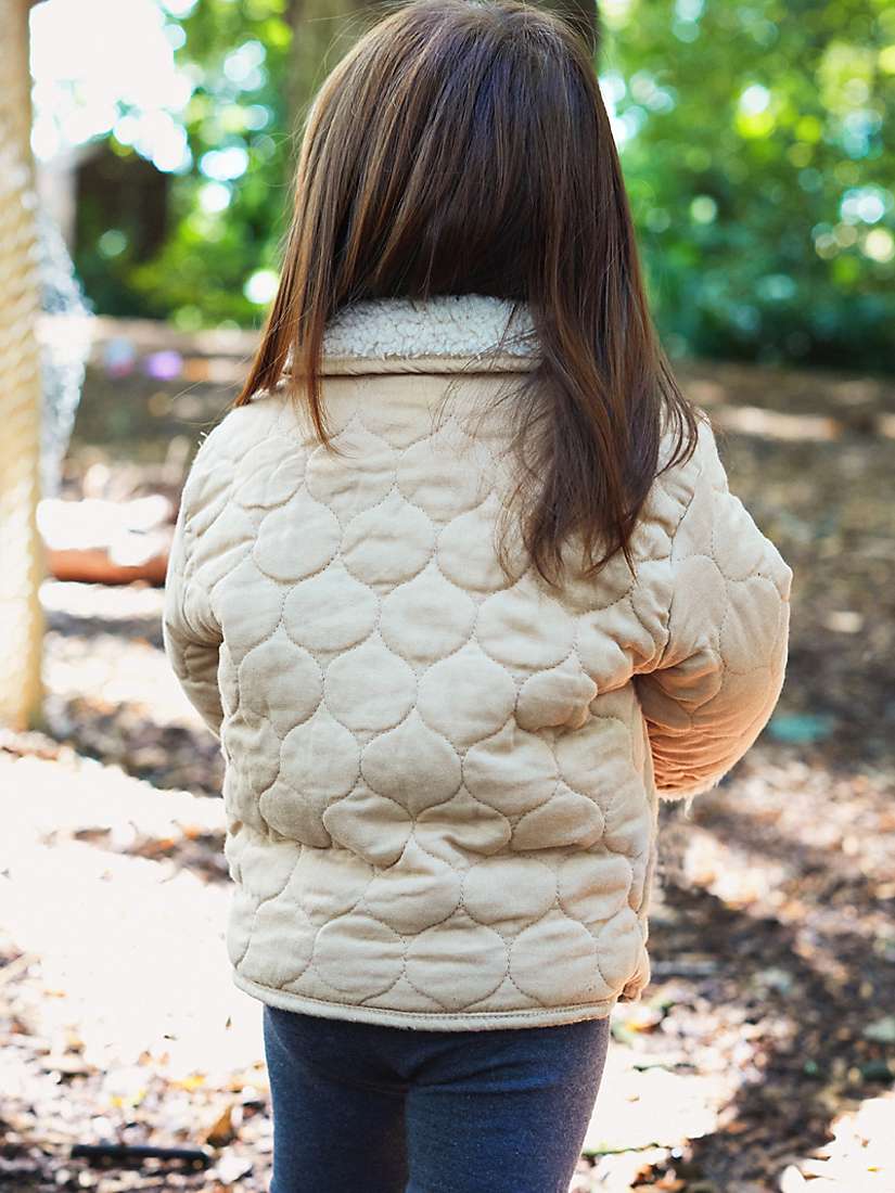 Buy The Little Tailor Baby Sherpa Fleece & Quilted Reversible Jacket Online at johnlewis.com