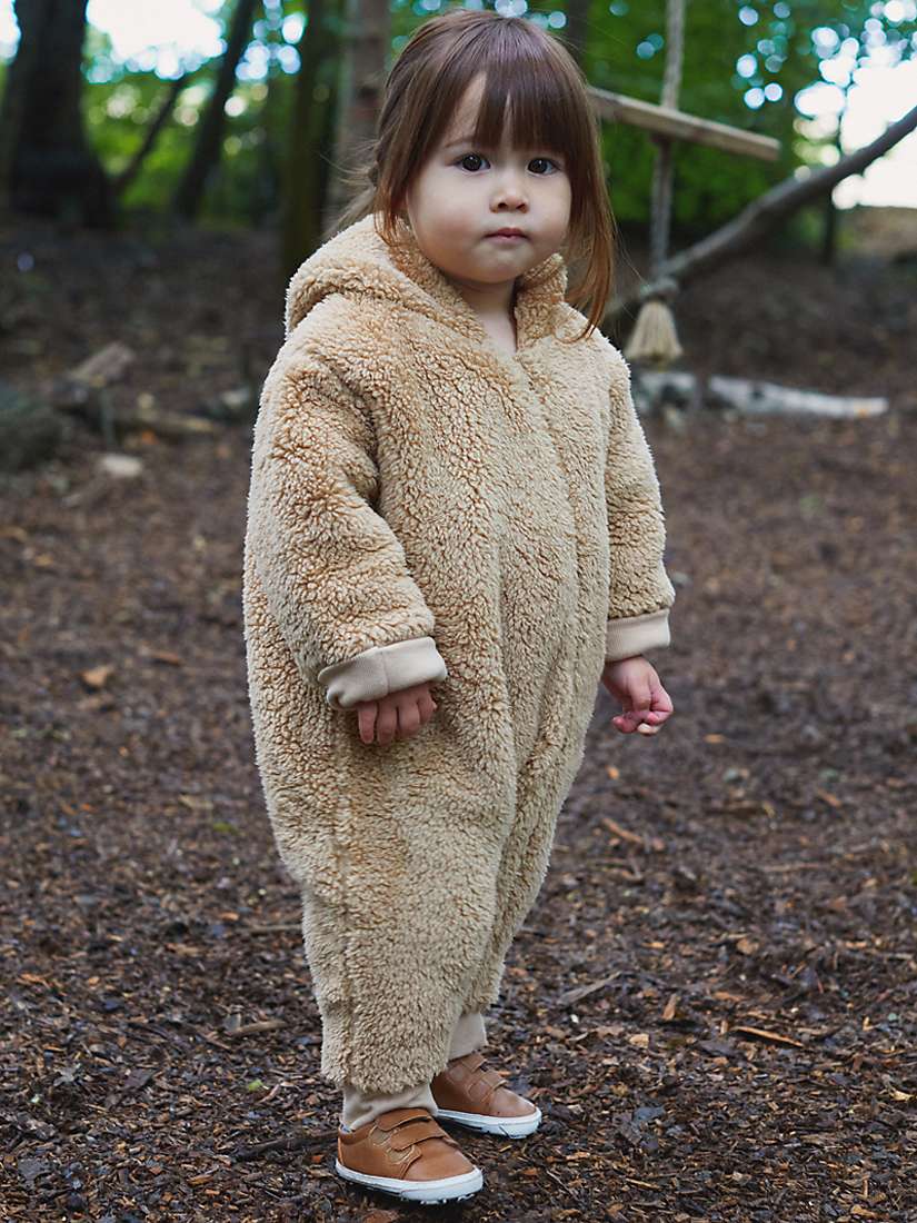 Buy The Little Tailor Baby Sherpa Fleece & Quilted Reversible Pramsuit Online at johnlewis.com