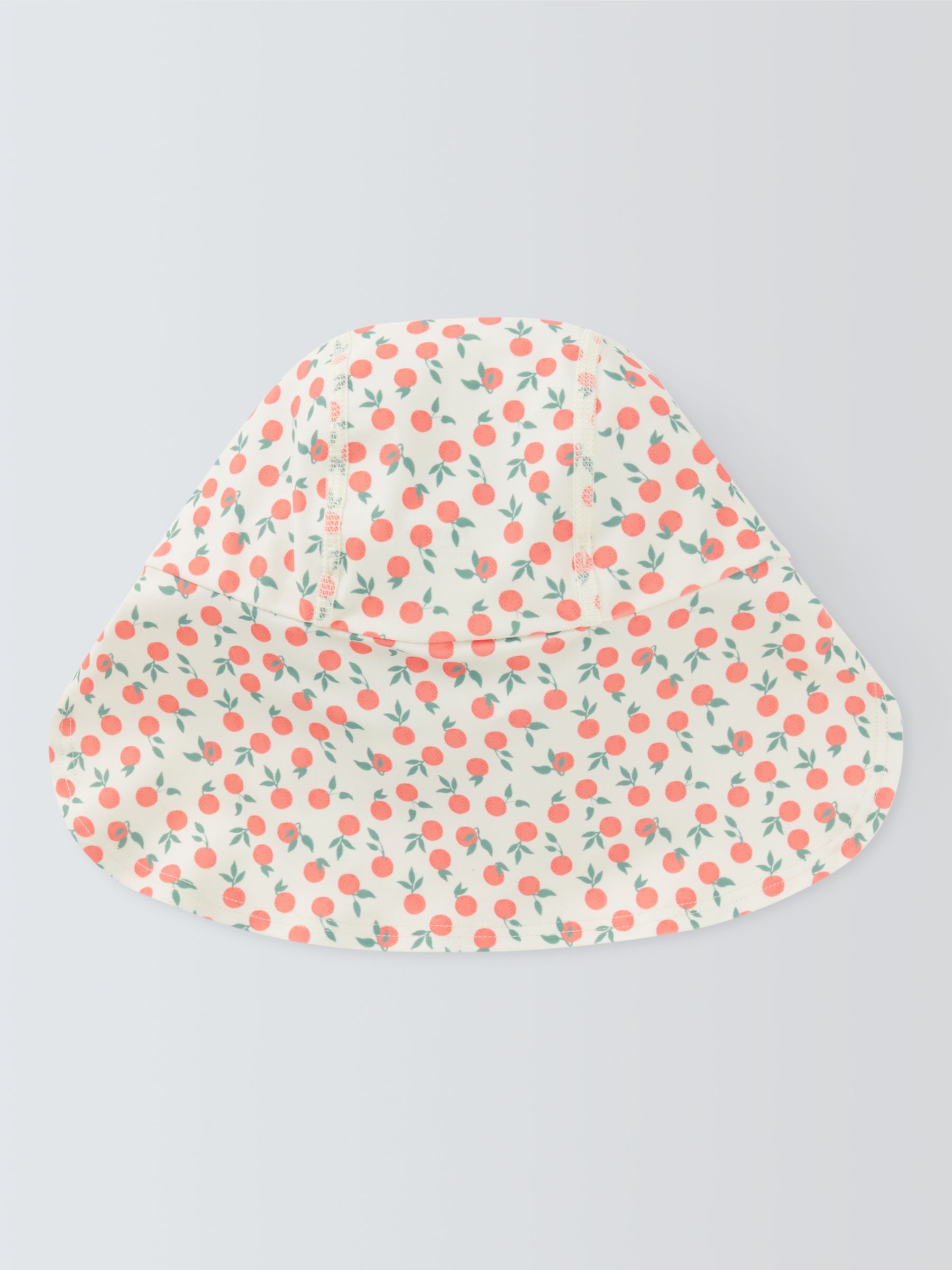 John Lewis Baby Oranges Keppi Hat, Off White, 12-24 months