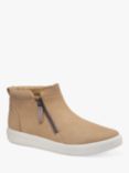 Hotter Jasmine Zipped Ankle Boots, Camel